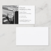 の結婚レンタカー、写真の追加 – 名刺 (正面/裏面)