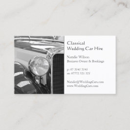 の結婚レンタカー、写真の追加 – 名刺