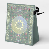 の結婚ワイルドフラワーマンダラ付き/カップル+日付 フェイバーボックス (裏面サイド)