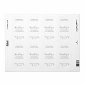 の結婚ワインありがとう ラベル (フルシート)