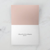 の結婚ワインとバラおめでとうカード カード (内部)