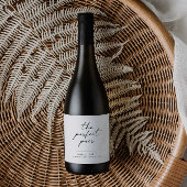 の結婚ワインボトルラベルのシール(スクリプト付) ワインラベル