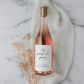 の結婚ワインボトルラベルのシール(スクリプト付) ワインラベル