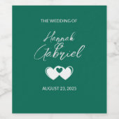 の結婚ワインボトルラベル ワインラベル (シングルラベル)