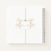 の結婚ヴィンテージフローラオーナメントクラシック招待状 ノートブック (裏面)