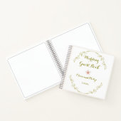 の結婚ヴィンテージフローラオーナメントクラシック招待状 ノートブック (内部)