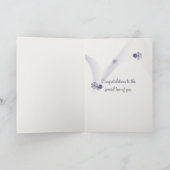 の結婚ヴィンテージロマンチック引用文 カード (内部)