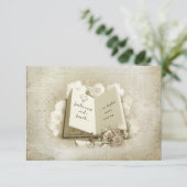 の結婚ヴィンテージ予約 出欠カード (スタンド正面)