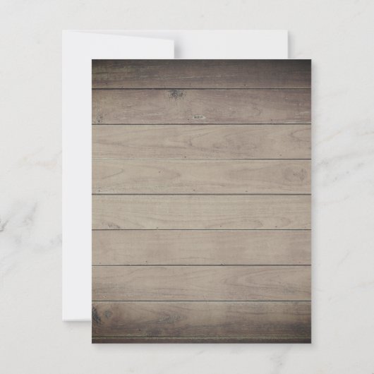 の結婚ヴィンテージ素朴ブルゴーニュアイボリーフローラ 招待状 (裏面)