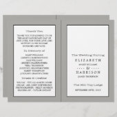 の結婚二折プログラム (正面/裏面)