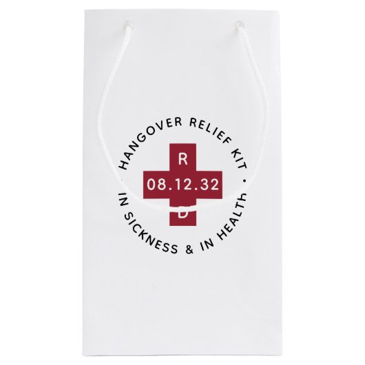 の結婚二日酔いレリーフ、 浮き彫りキット スモールペーパーバッグ (裏面)