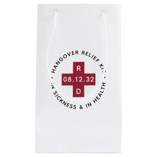 の結婚二日酔いレリーフ、 浮き彫りキット スモールペーパーバッグ (正面)