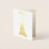 の結婚二賛美つが一つになる 箔カード (正面)