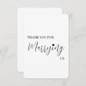 の結婚仕入先サンキューカード – 役員 サンキューカード (正面/裏面)