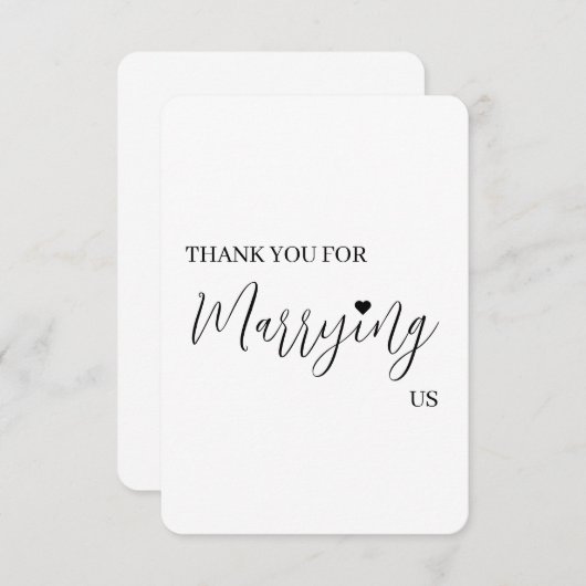 の結婚仕入先サンキューカード – 役員 サンキューカード (正面/裏面)