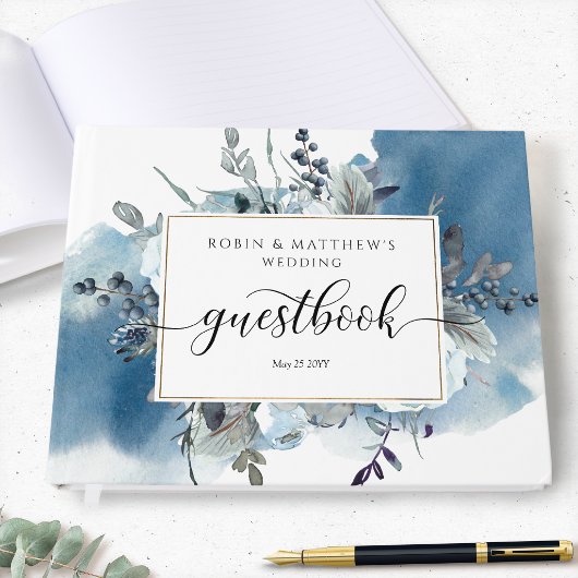 の結婚他、青い水の色とフローラ ゲストブック