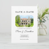 の結婚会場日付カードを保存 案内状 (スタンド正面)