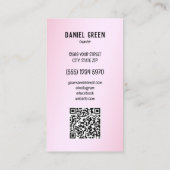 の結婚会場QR写真 名刺 (裏面)