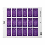 の結婚住所きらめく行（紫） ラベル (フルシート)