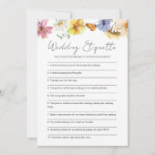 の結婚作法 | Bohoブライダルシャワーゲームカード 招待状 (正面)