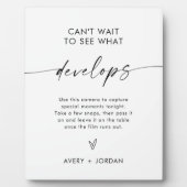 の結婚使い捨てカメラのサイン結婚、の写真ゲーム フォトプラーク (正面)