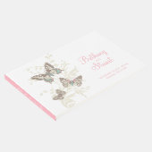 の結婚入り組んだ蝶の渦巻き ゲストブック (コーナー)