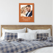 の結婚写パーソナライズされた真は キャンバスプリント (インサイチュ (寝室))