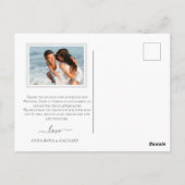 *~*の結婚写真ありがモダンとう ポストカード (裏面)