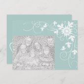 の結婚写真の発表 案内ポストカード (正面/裏面)