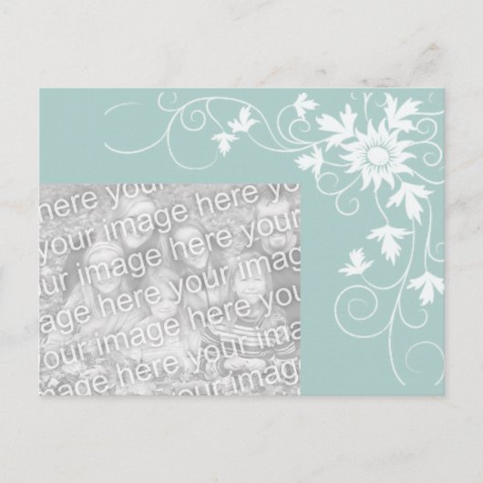 の結婚写真の発表 案内ポストカード (正面)