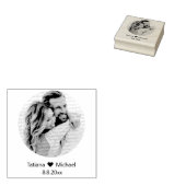 の結婚写真は日付を保存 ラバースタンプ (押印)