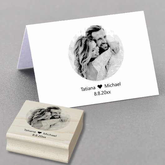 の結婚写真は日付を保存 ラバースタンプ