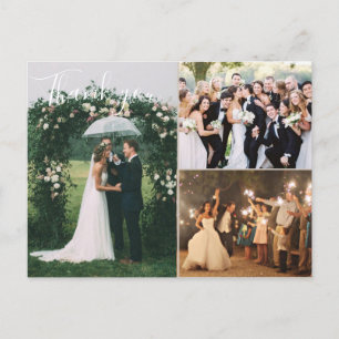 の結婚写真コラージュありがとうござ空白のう ポストカード