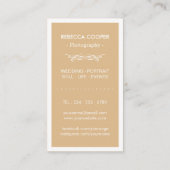 の結婚写真コラージュエレガントトフィー 名刺 (裏面)