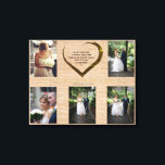の結婚写真コラージュ素朴ヘシアンハート引用文 キャンバスプリント<br><div class="desc">素朴なシンプルヘシ結婚ャンの背景のハートを取り巻く写真のコラージュの真ん中にあなたの愛の引用文。簡単に自分の単語または自分の単語を変更す離れる。名前を自分の名前をカスタムすると日付に変更する。自分のコラージュのキャンバスカスタムの写真を変更する。</div>