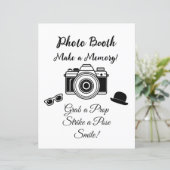 の結婚写真ブースの看板 (スタンド正面)