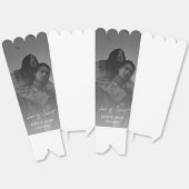 の結婚写真ポップコーンの好意ボックス フェイバーボックス (見開き)