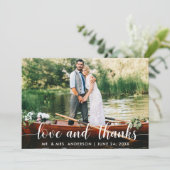 の結婚写真ラヴとク感謝していラフカード 招待状 (スタンド正面)