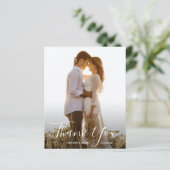 の結婚写真予算サンキューカード (スタンド正面)