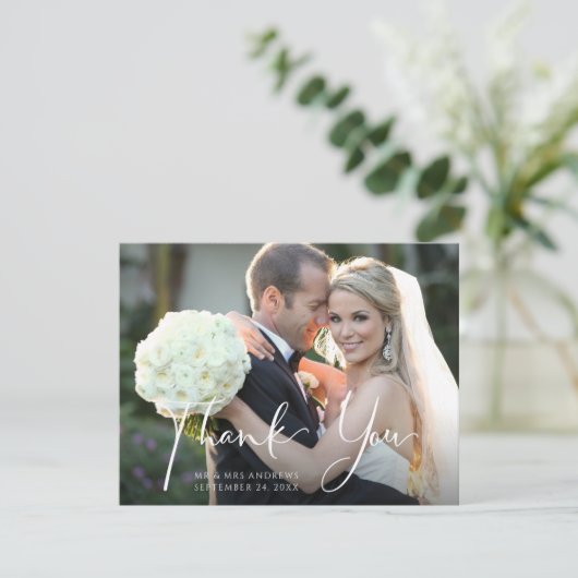 の結婚写真前面 |カシスパープルフローラ戻る サンキューカード (スタンド正面)