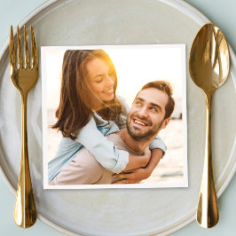 の結婚写真夫婦 スタンダードカクテルナプキン