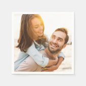 の結婚写真夫婦 スタンダードカクテルナプキン (正面)