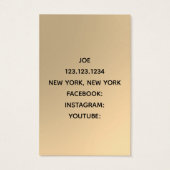 の結婚写真家、ビデオグラファー、DJ金ゴールド (裏面)