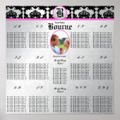 の結婚写真座席表 ポスター (正面)