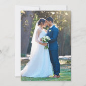 の結婚写真懐かしいタイプの愛と感謝 サンキューカード (正面)