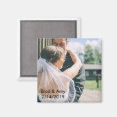 の結婚写真磁石 マグネット (正面/裏面)
