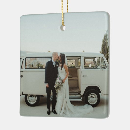 の結婚写真記憶が新しく保存さ結婚れた セラミックオーナメント (左)