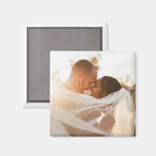 の結婚写真記憶が新しく保存さ結婚れた マグネット (正面/裏面)