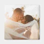 の結婚写真記憶が新しく保存さ結婚れた マグネット (正面)