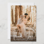 の結婚写真 サンキューカード (正面)